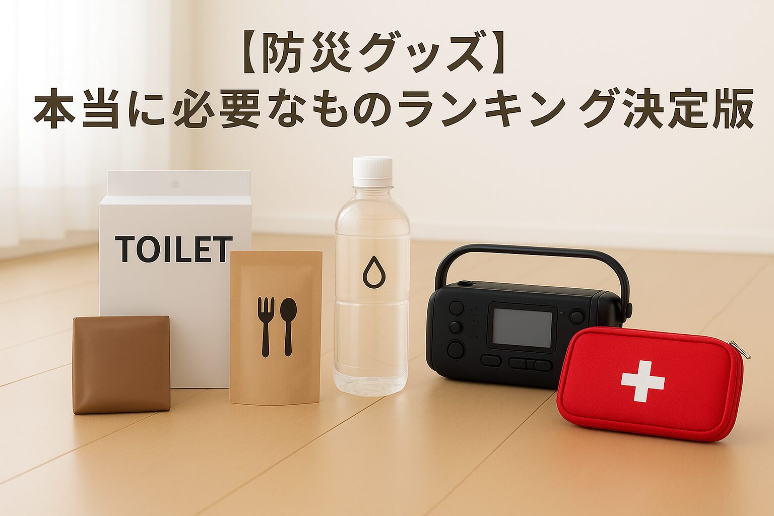 【防災グッズ】本当に必要なものランキング